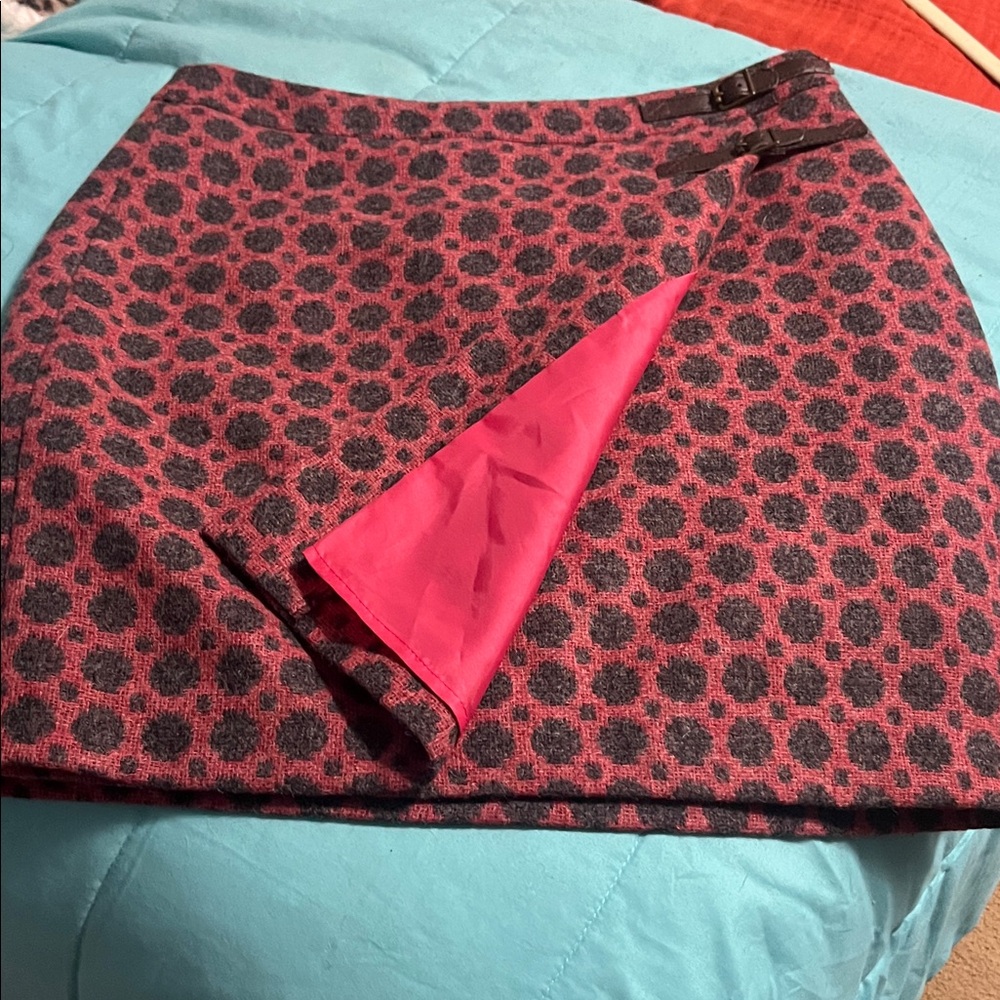 Boden Pink and Black Mini Skirt